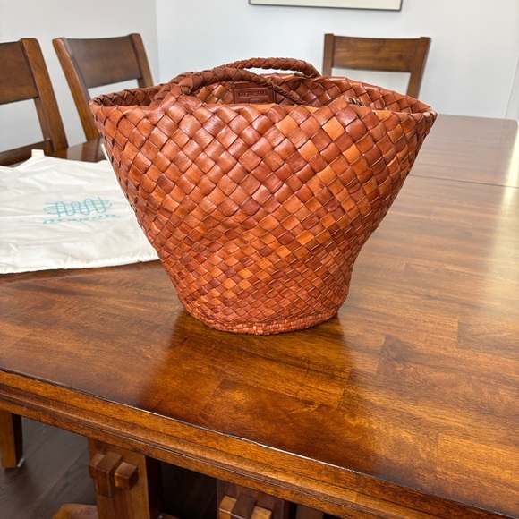 Dragon Diffusion Other - Dragon Diffusion Authentic Tan “Egola” Woven Leather Tote Bag